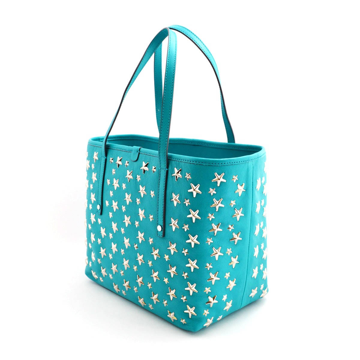 ジミーチュウ JIMMY CHOO SASHA/M/CST 161 MALIBU スタースタッズ ショルダー・トートバッグ