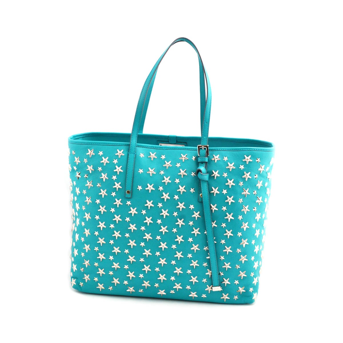 ジミーチュウ JIMMY CHOO SASHA/S/CST 161 MALIBU スタースタッズ トートバッグ