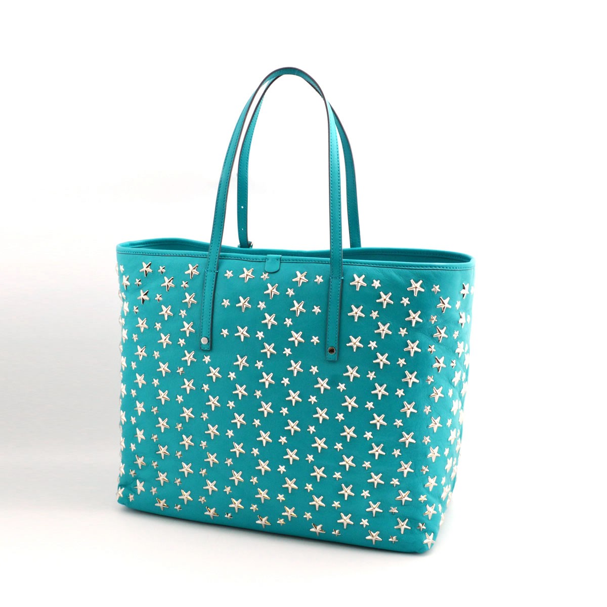 ジミーチュウ JIMMY CHOO SASHA/S/CST 161 MALIBU スタースタッズ トートバッグ