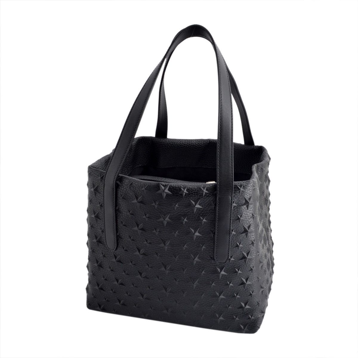 ジミーチュウ JIMMY CHOO SARA/S/EMG 151 BLACK スターエンボス スモール トートバッグ