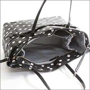 ケイトスペード Cedar Street Dot Francis Baby Bag オムツ替えマット付 ドット柄 マザーズバッグ ベビーバッグ  ≪2014AW≫ PXRU5125 096 Black/Deco Beige