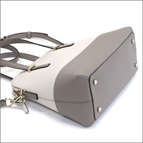 ケイトスペード CEDAR STREET Maise バイカラー 2WAY ショルダー・ハンドバッグ サフィアーノレザー ≪2015SS≫ PXRU4471 154 Pebble/Warm Putty