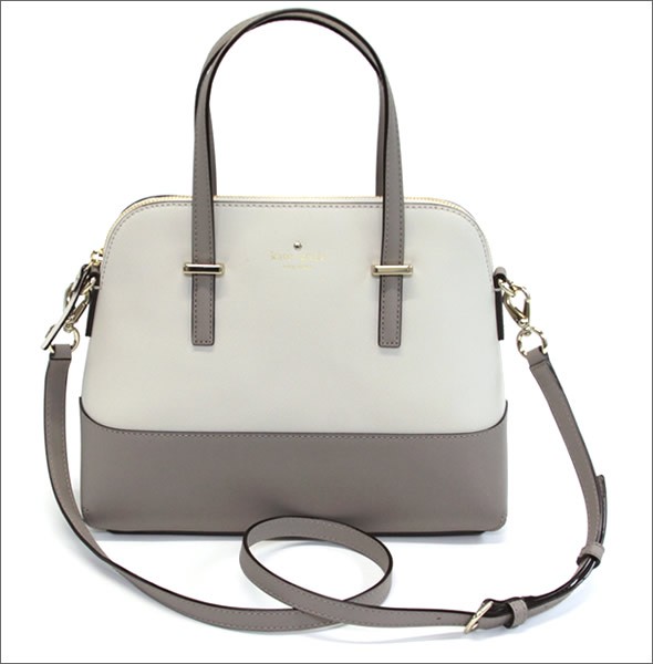 ケイトスペード CEDAR STREET Maise バイカラー 2WAY ショルダー・ハンドバッグ サフィアーノレザー ≪2015SS≫ PXRU4471 154 Pebble/Warm Putty
