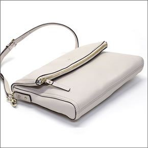 ケイトスペード COBBLE HILL carson ショルダーバッグ クロスボディ クラッチバッグ ソフトペプルドレザー ≪2015SS≫  PXRU4669 069 Pebble