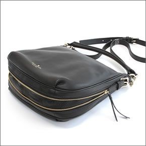 ケイトスペード Cobble Hill Small Ella 2WAY ショルダー・ハンドバッグ ソフトペプルドレザー ≪2015SS≫ PXRU5514 001 Black