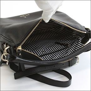 ケイトスペード Cobble Hill Small Ella 2WAY ショルダー・ハンドバッグ ソフトペプルドレザー ≪2015SS≫ PXRU5514 001 Black