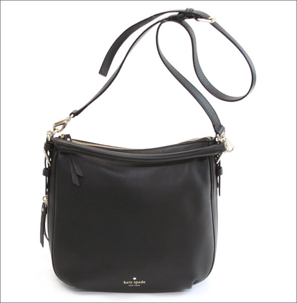 ケイトスペード Cobble Hill Small Ella 2WAY ショルダー・ハンドバッグ ソフトペプルドレザー ≪2015SS≫ PXRU5514 001 Black