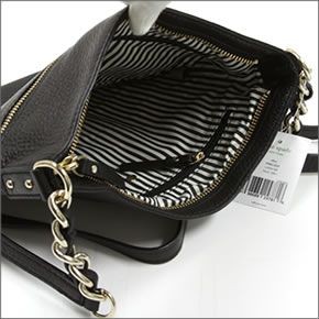 ケイトスペード Cobble Hill Ellen ショルダーバッグ  ソフトペプルドレザー クロスボディ ≪2015SS≫  PXRU2233 001 Black