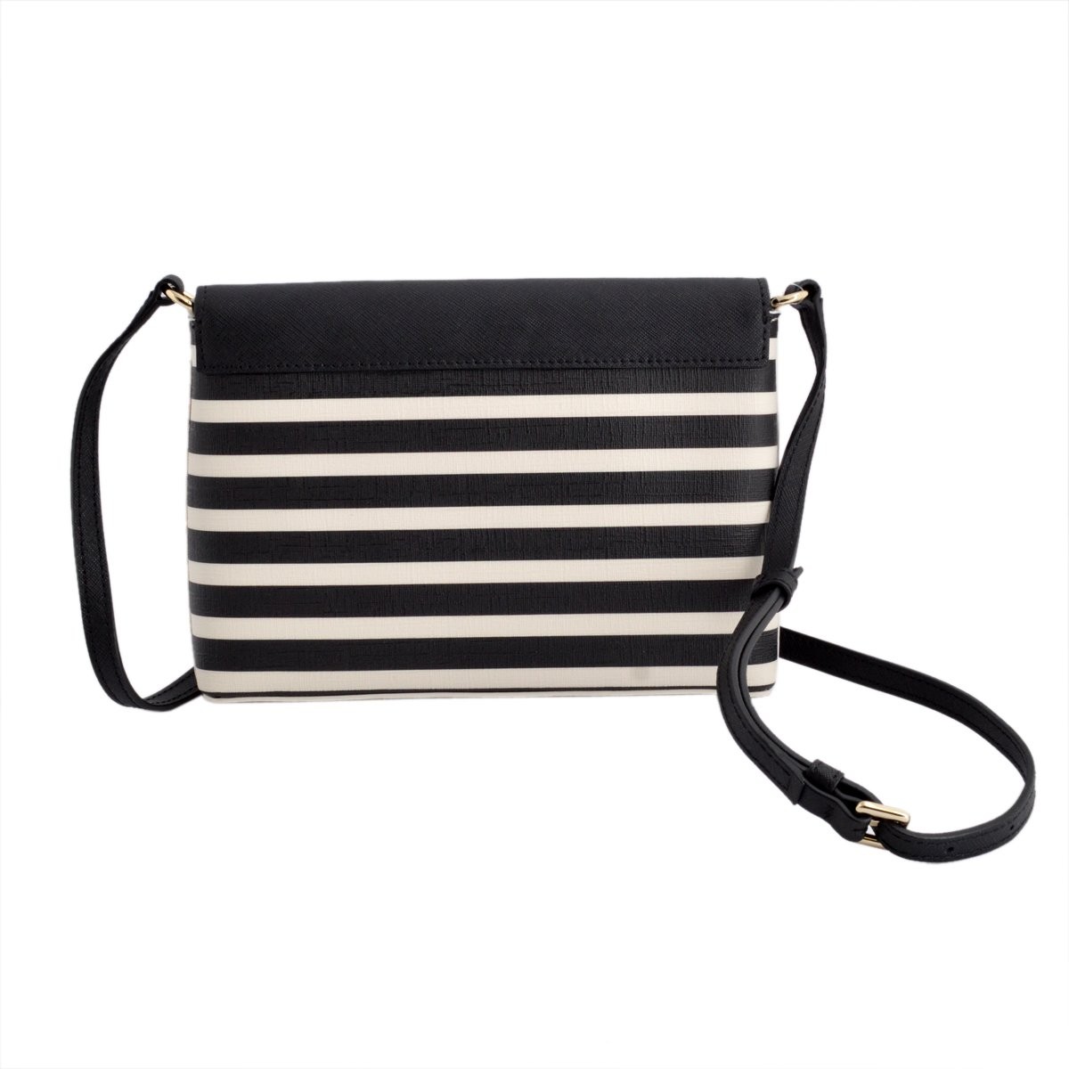 ケイトスペード Kate Spade PWRU4864 079 Black/Sandy Beach ボーダー柄 ショルダーバッグ Fairmount Square Large Monday