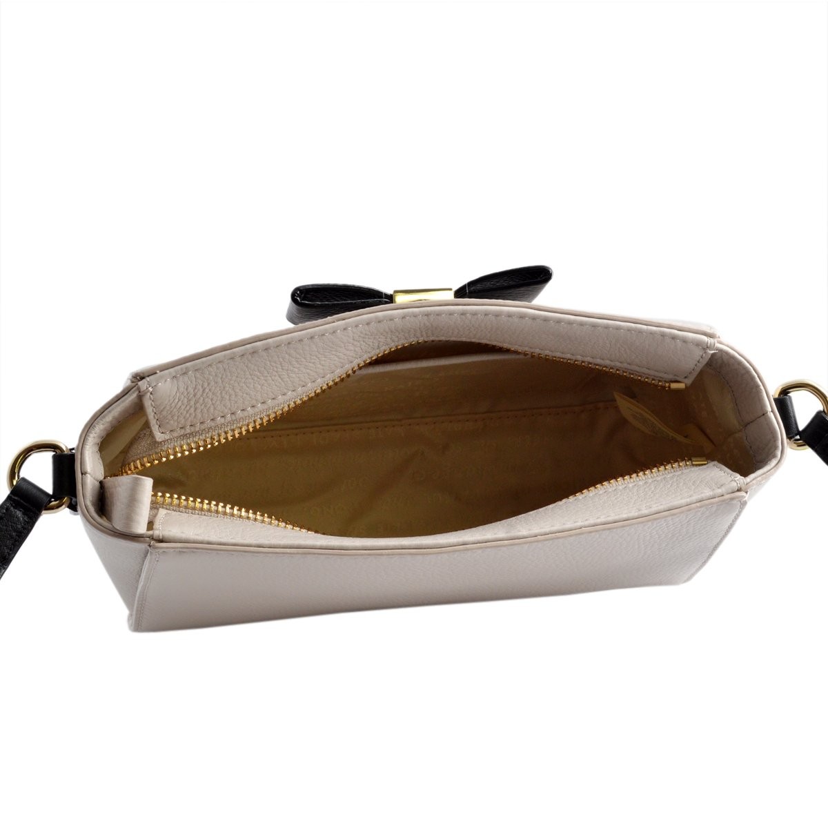 ケイトスペード Kate Spade PXRU5543 291 Crisp Linen/Black リボンモチーフ ショルダーバッグ Renny Drive Sienna