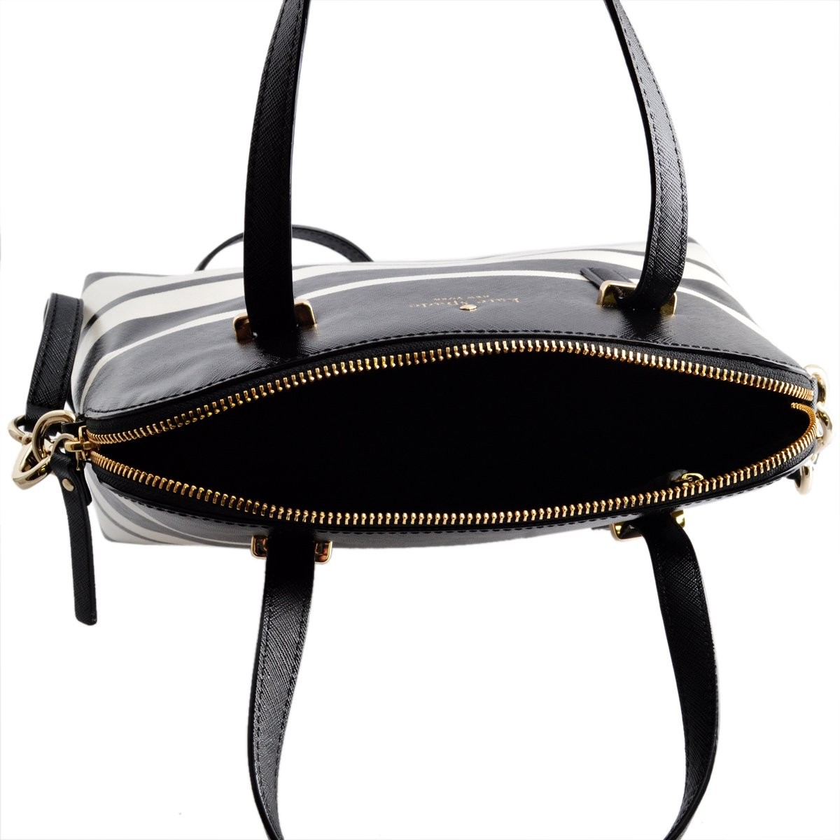 ケイトスペード Kate Spade PXRU6432 067 Black/Cement 2WAY ショルダー ハンドバッグ Cedar Street Stripe Maise