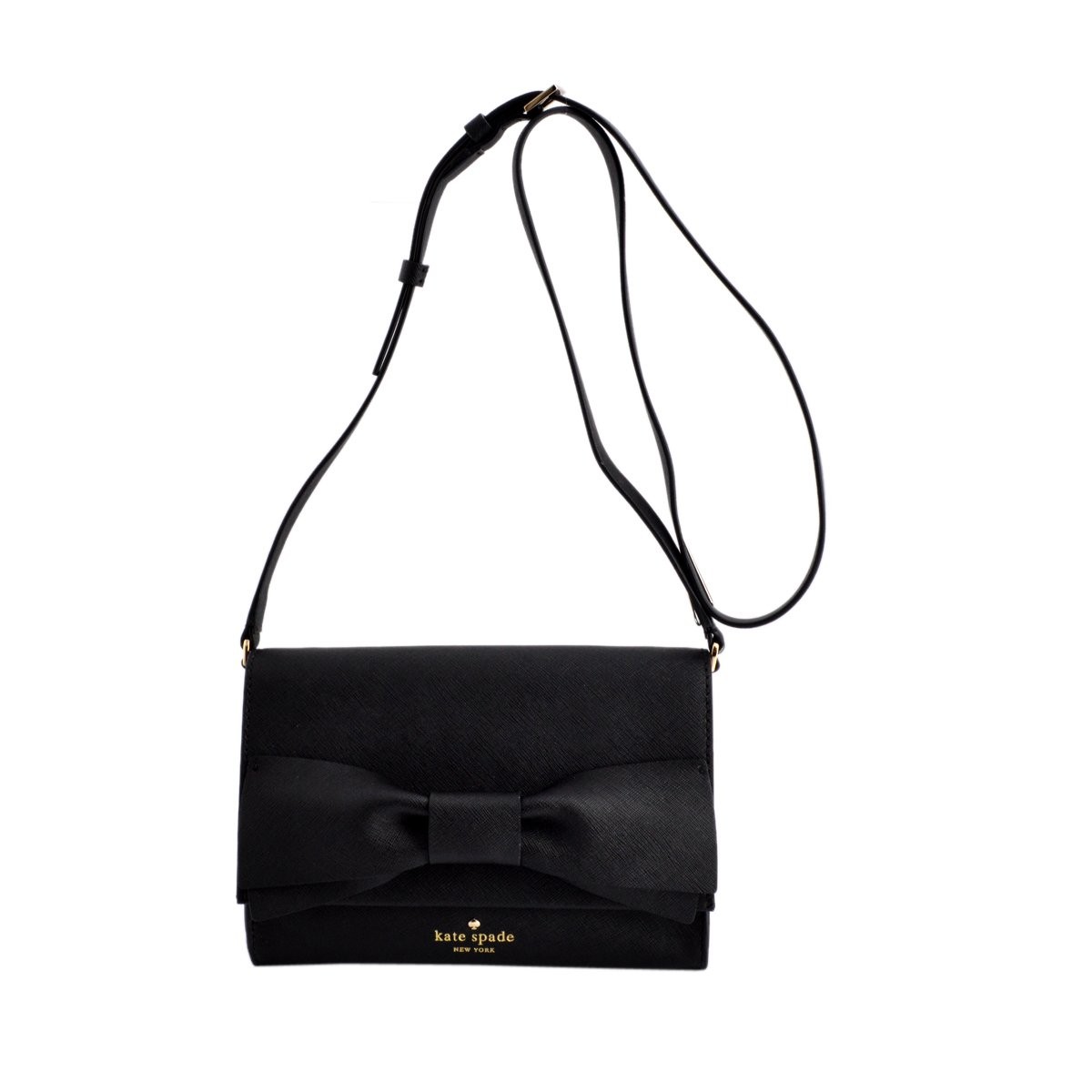 ケイトスペード Kate Spade PXRU6460 001 Black リボンモチーフ ショルダーバッグ Clement Street Francie
