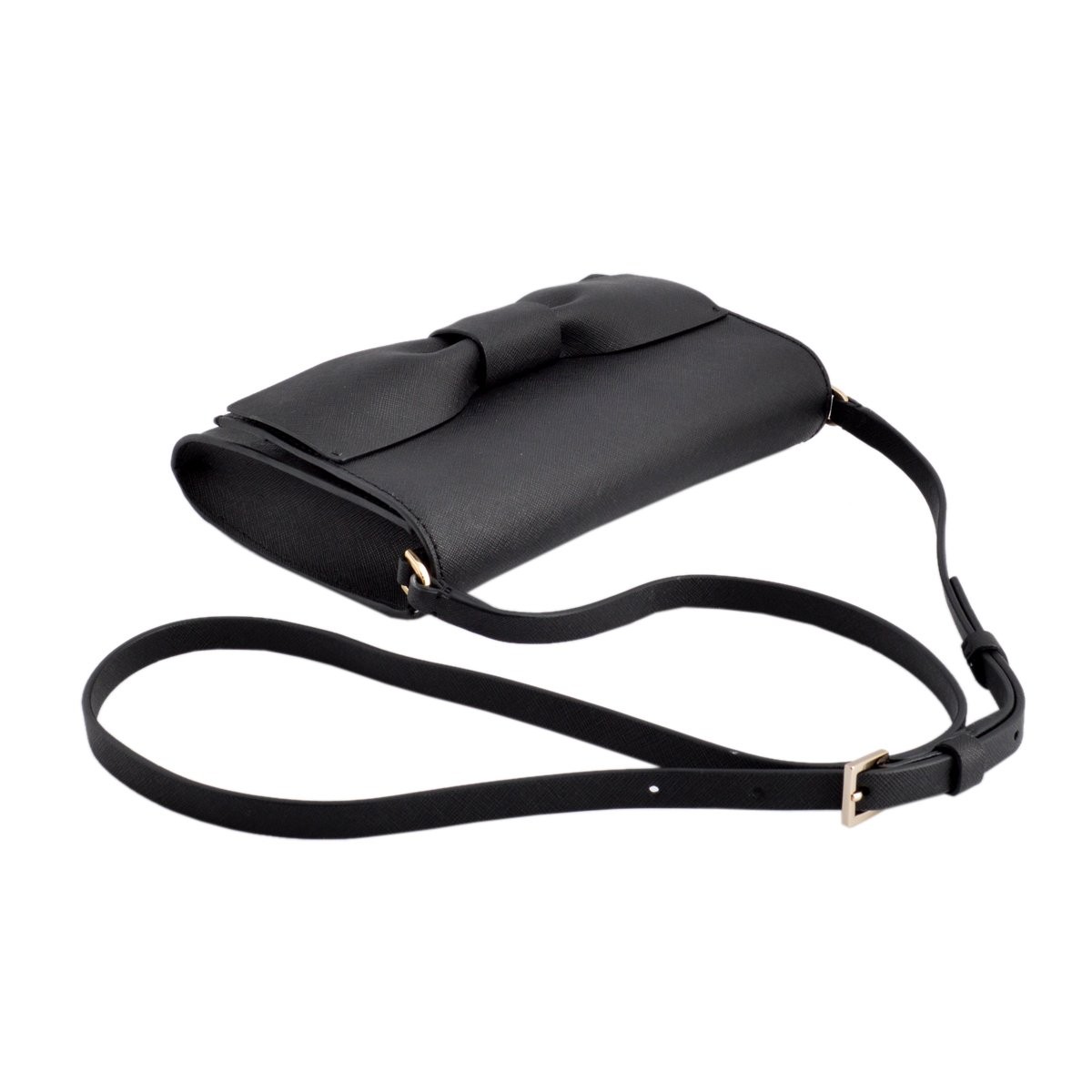 ケイトスペード Kate Spade PXRU6460 001 Black リボンモチーフ ショルダーバッグ Clement Street Francie