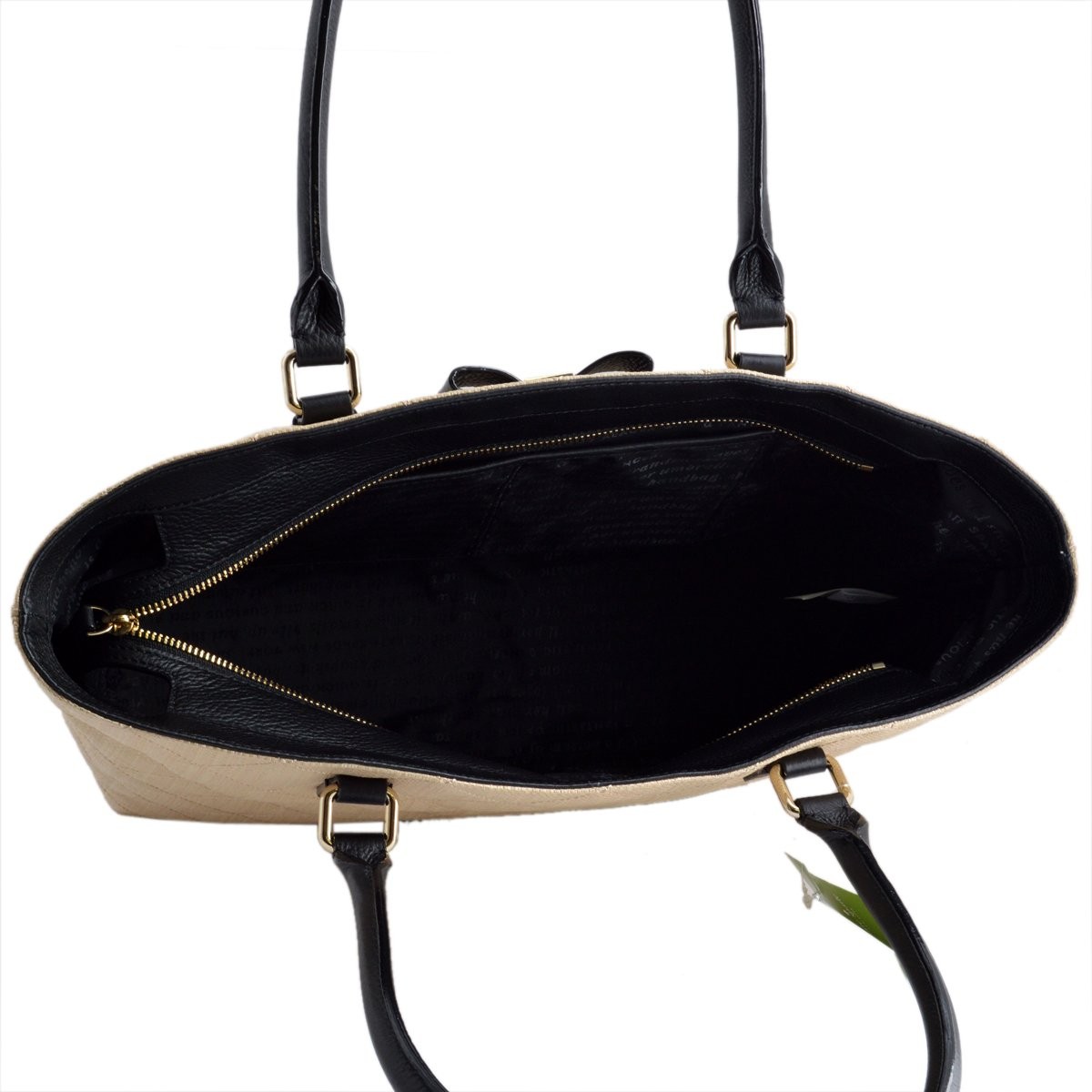 ケイトスペード Kate Spade PXRU6627 159 Natural/Black かごバッグ Renny Drive Straw Francis