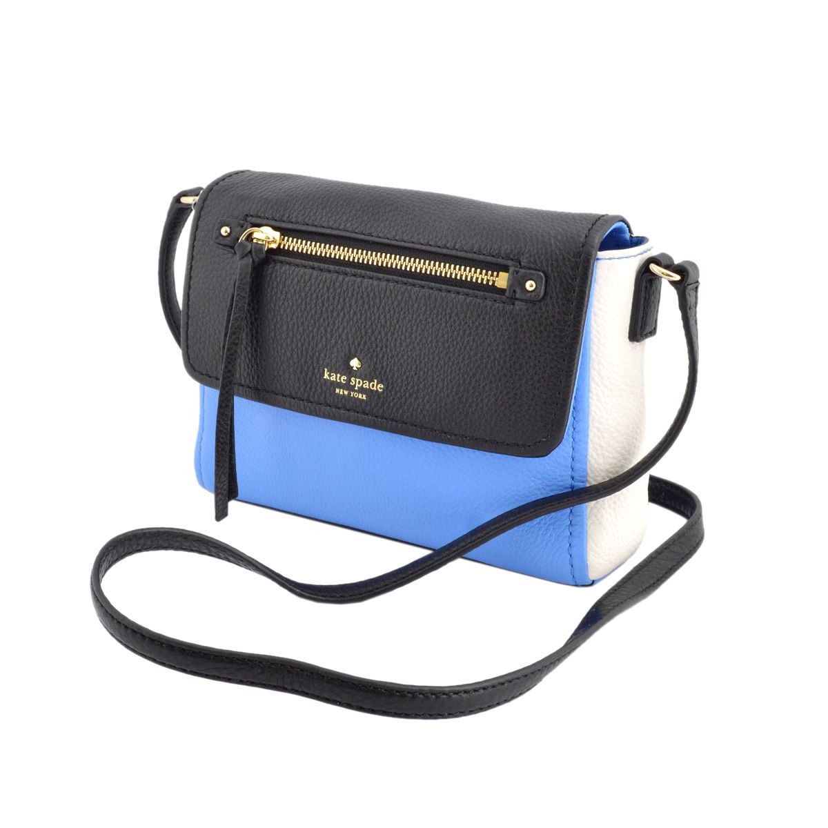 ケイトスペード Kate Spade PWRU4926 472 Alice Blue/Black/Cement 3配色カラー 2WAY ミニショルダーバッグ クロスボディ Cobble Hill Mini Toddy