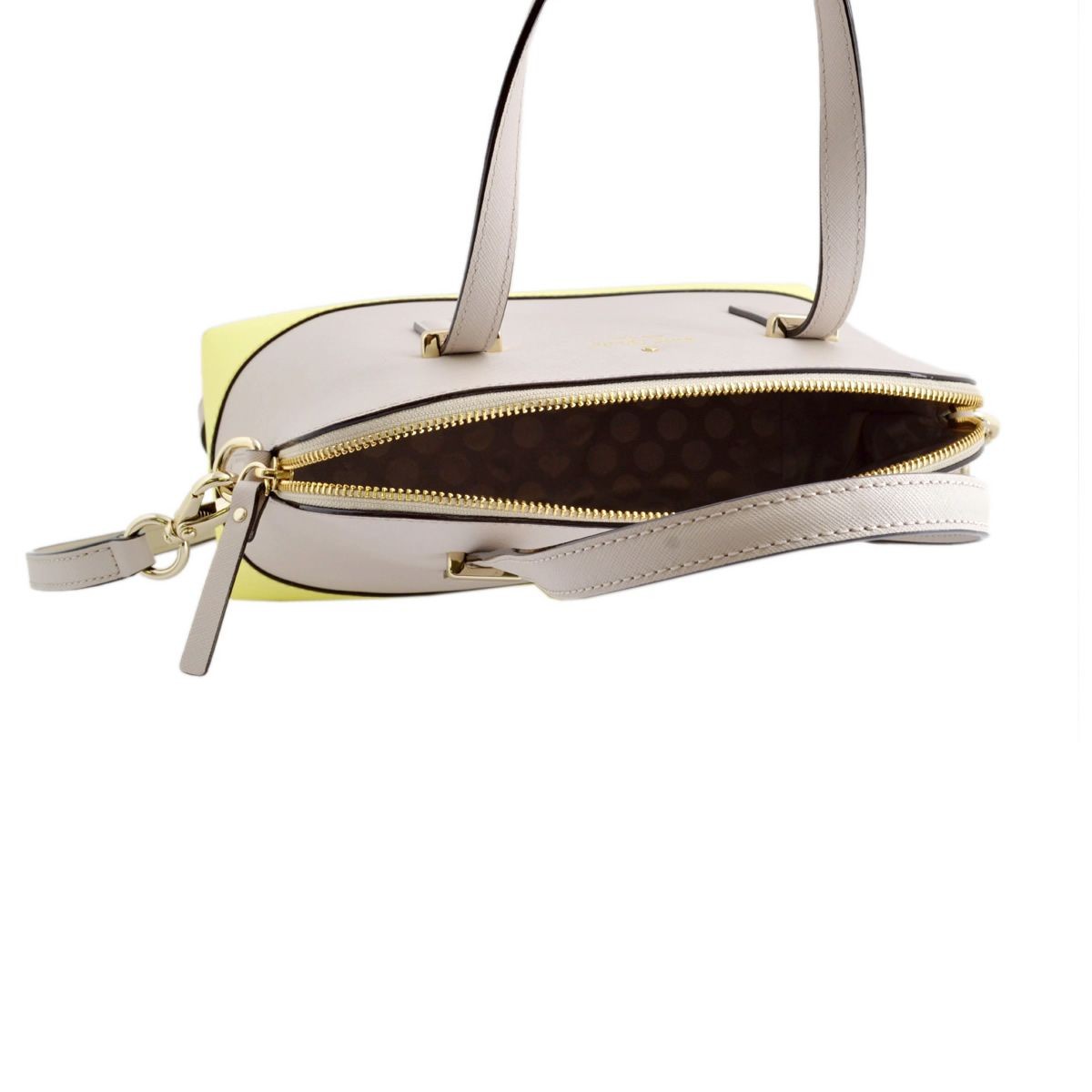 ケイトスペード Kate Spade PXRU4471 775 Crisp Linen/Lemonade バイカラー 2WAY ショルダー ハンドバッグ Cedar Street Maise