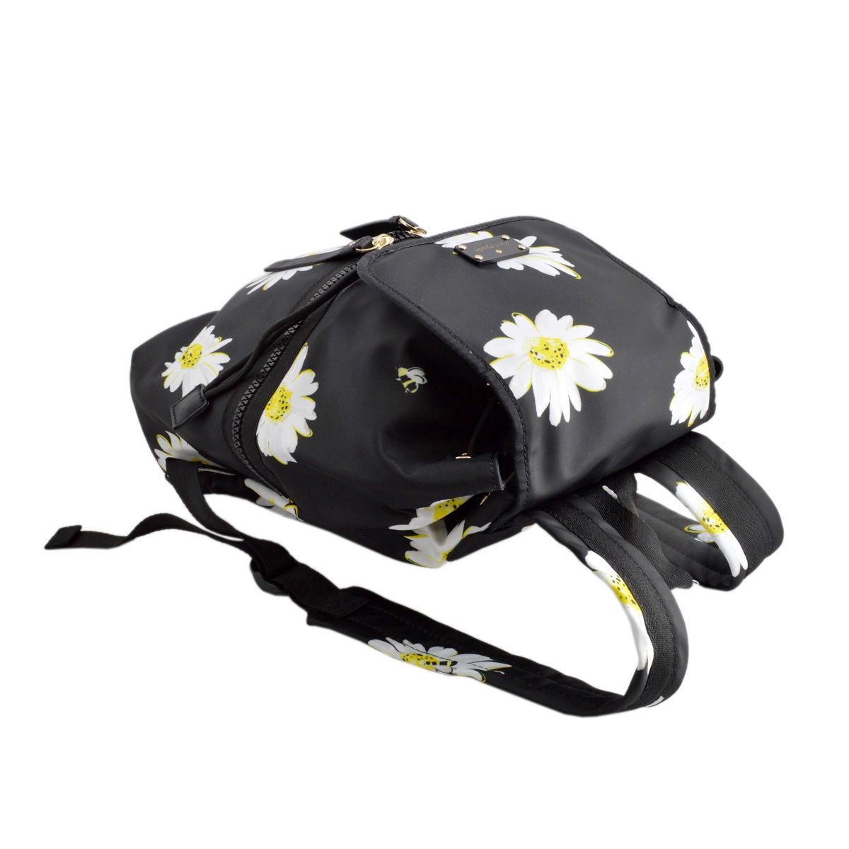 ケイトスペード Kate Spade PXRU6002 005 Black Falling Daisies デイジープリント ナイロン リュックサック バックパック Clark Court Nylon Marin
