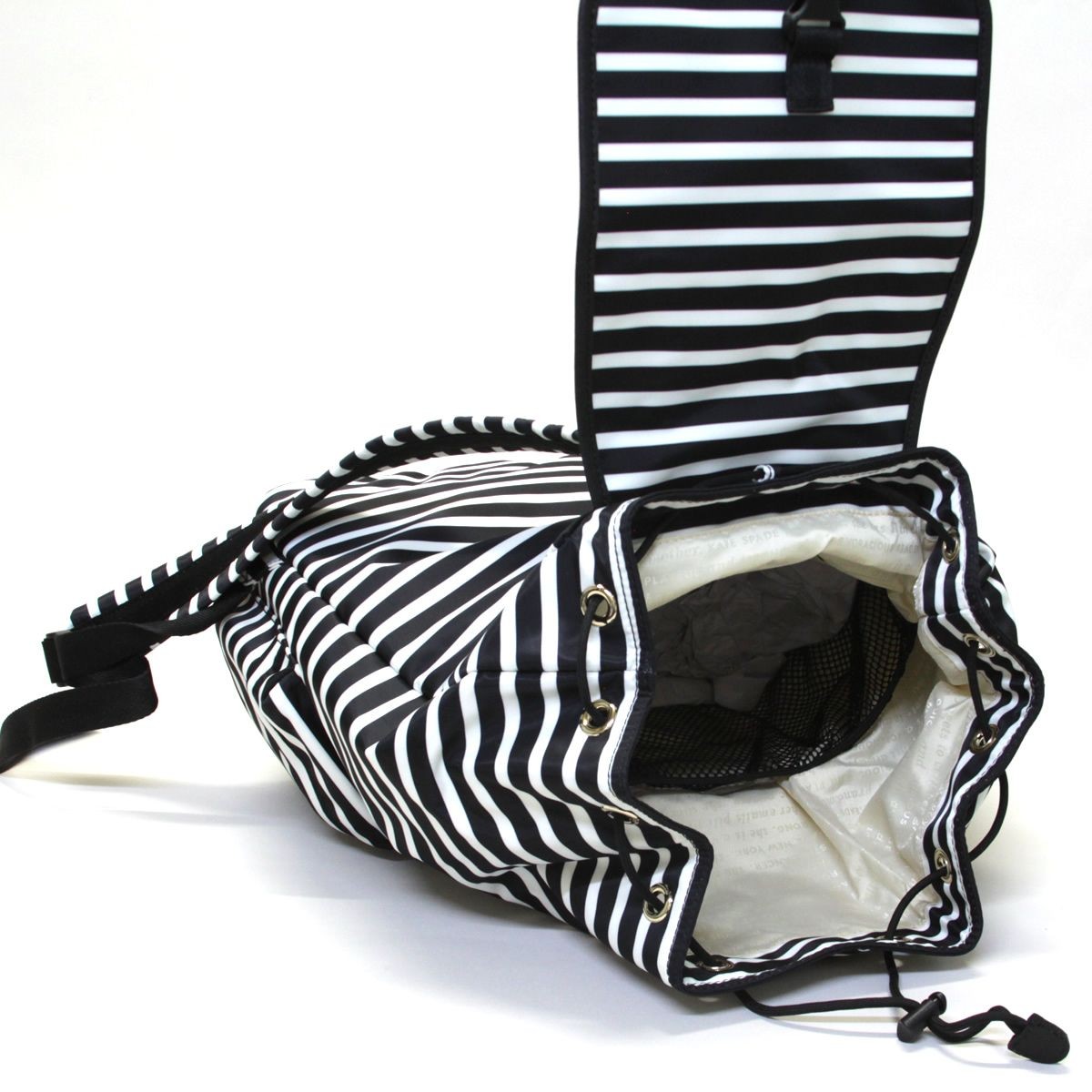 ケイトスペード Kate Spade PXRU5733 071 Black/Clotted Cream ナイロン リュックサック バックパック Classic Nylon Clay