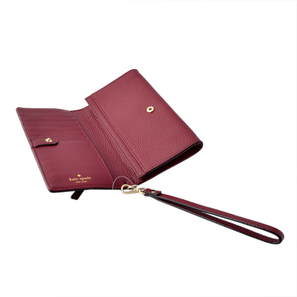 ケイトスペード Kate Spade PWRU5124 632 ストラップ付 スマートフォンケース＆ウォレット 二つ折り長財布 ミニバッグ COBBLE HILL rae