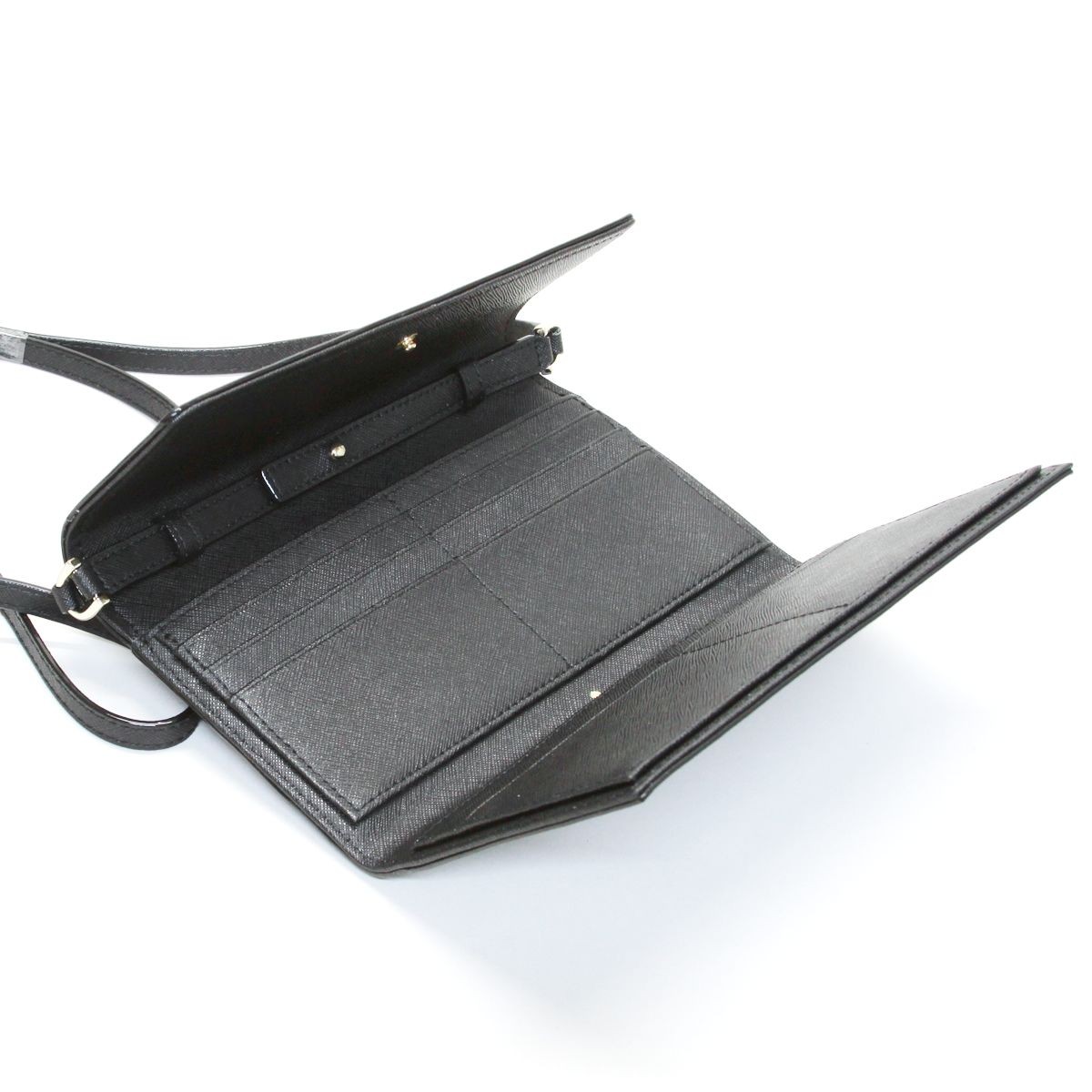 ケイトスペード Kate Spade PWRU5288 001 ショルダーストラップ付 長財布 クラッチバッグにも♪ CAMERON STREET Stormie