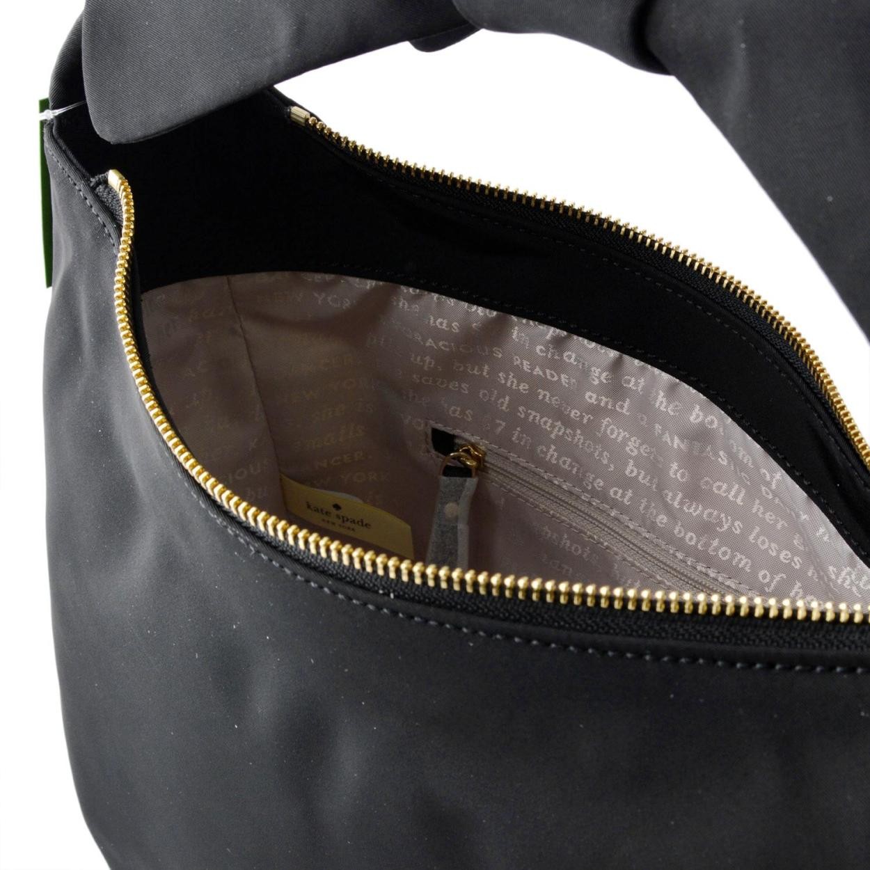 ケイトスペード Kate Spade PXRU7799 001 持ち手リボン ナイロン ハンドバッグ  HARING LANE corinne