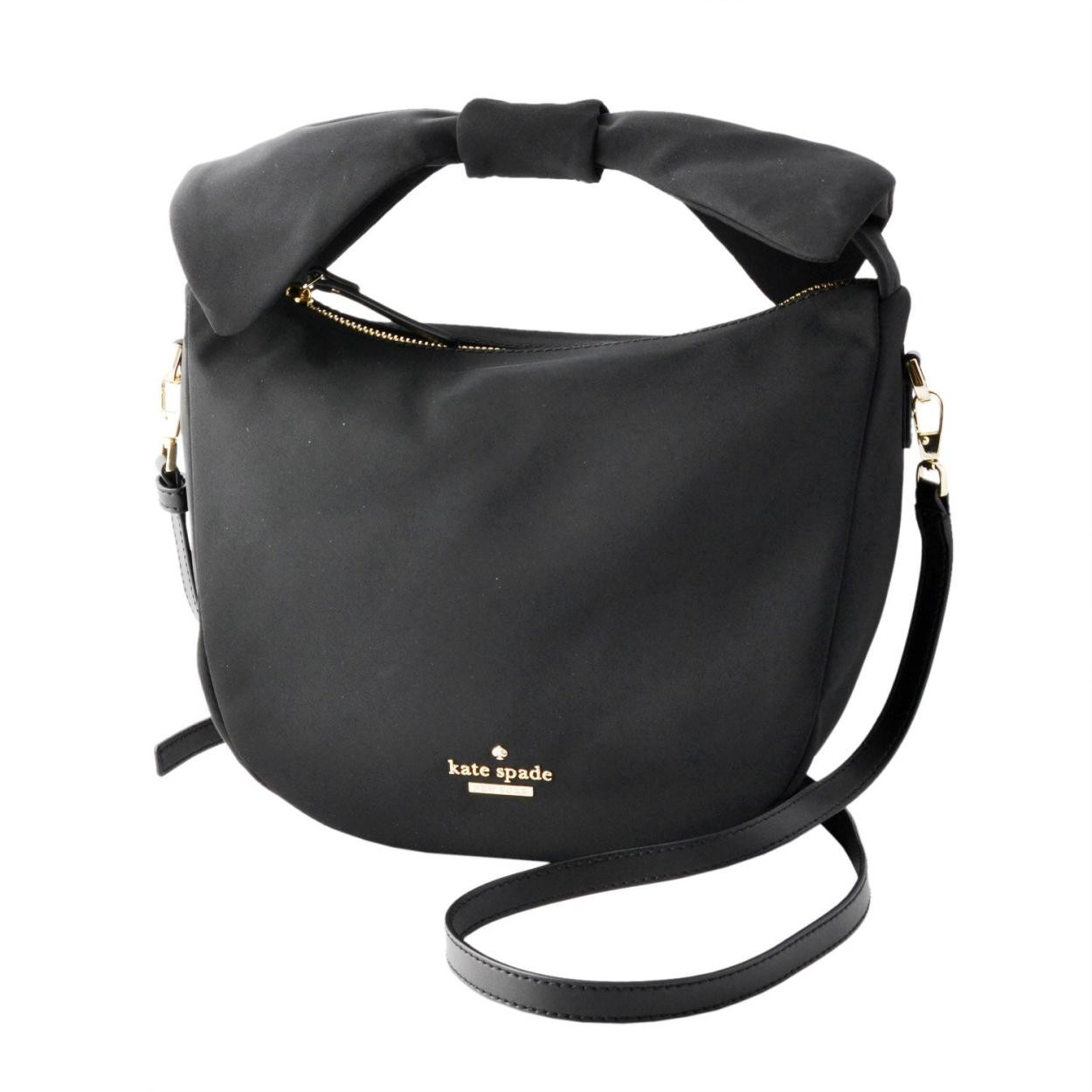 ケイトスペード Kate Spade PXRU7800 001 ショルダーストラップ付 持ち手リボン ナイロン ハンドバッグ  HARING LANE jeny