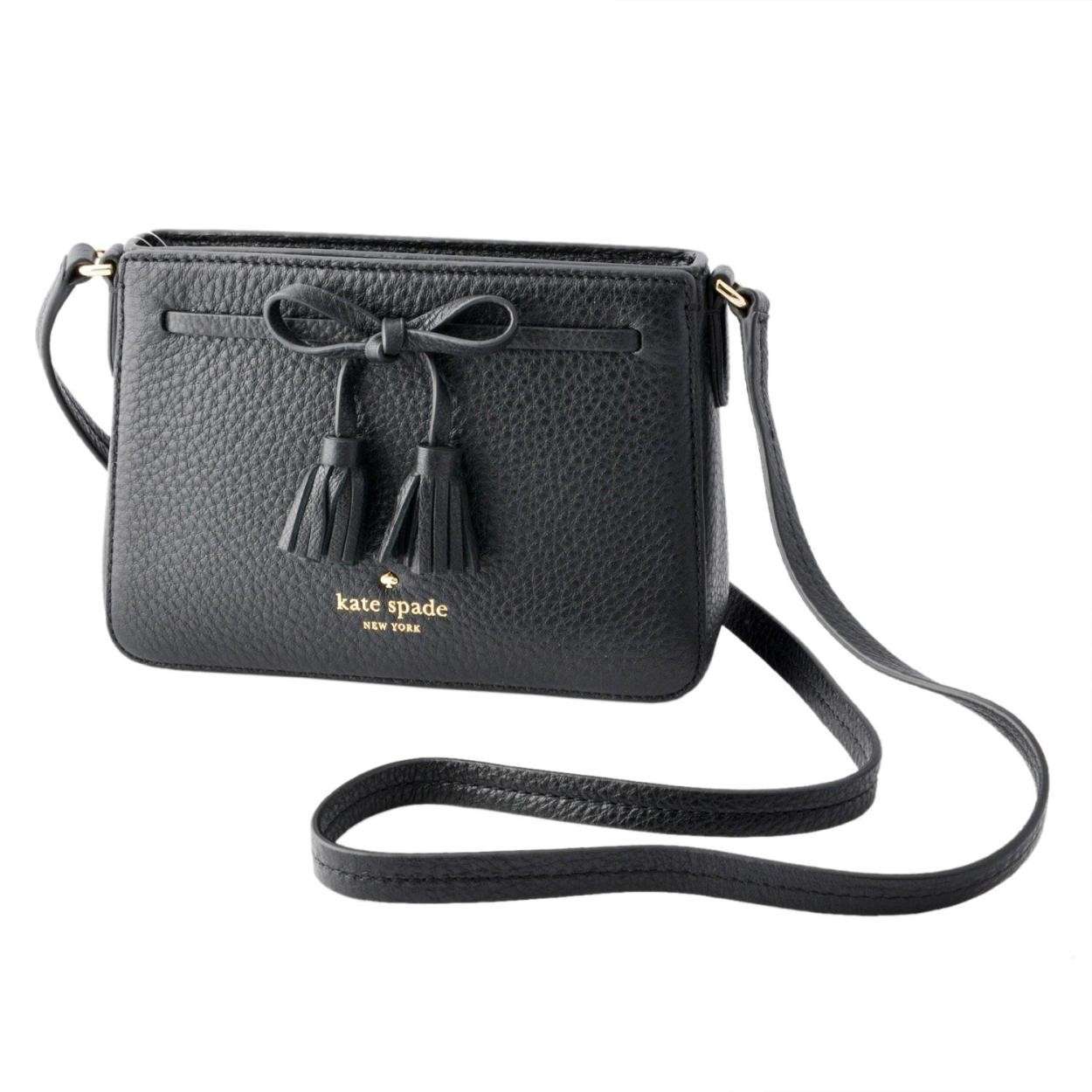 ケイトスペード Kate Spade PXRU7594 001 フリンジリボン付 ミニ ショルダーバッグ クロスボディ HAYES STREET eniko