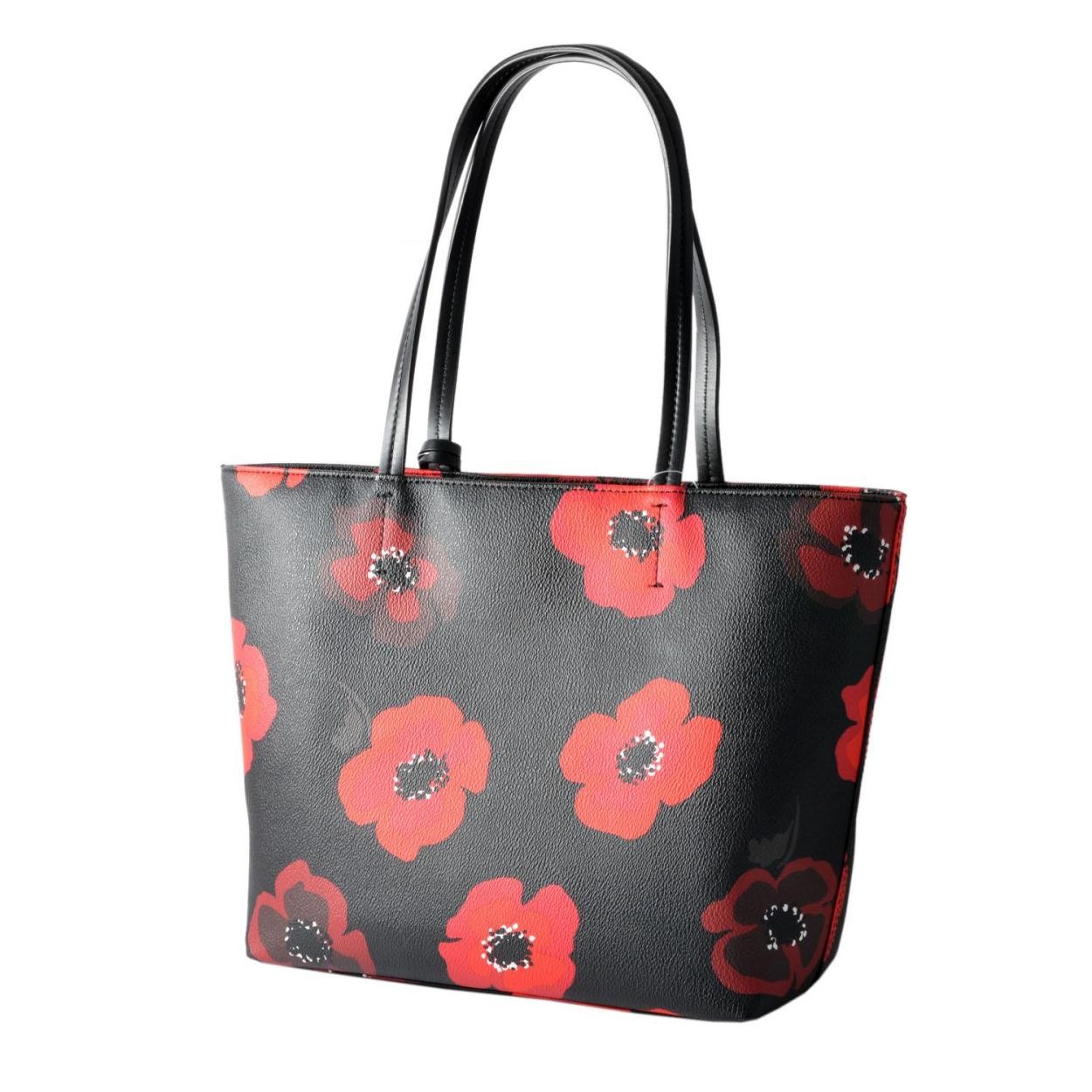 ケイトスペード Kate Spade PXRU8040 098 ポピープリント ショルダー・トートバッグ （A４サイズ対応） HYDE LANE POPPIES small riley