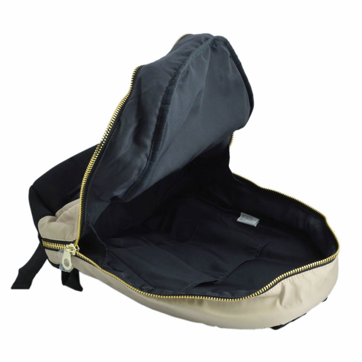 レガートラルゴ Legato Largo  LH-B1021-B/B 高密度ナイロン×ダイバー素材 ゴールドメタルZIP バイカラー リュックサック バックパック 【通勤通学】【A4】【正規品】