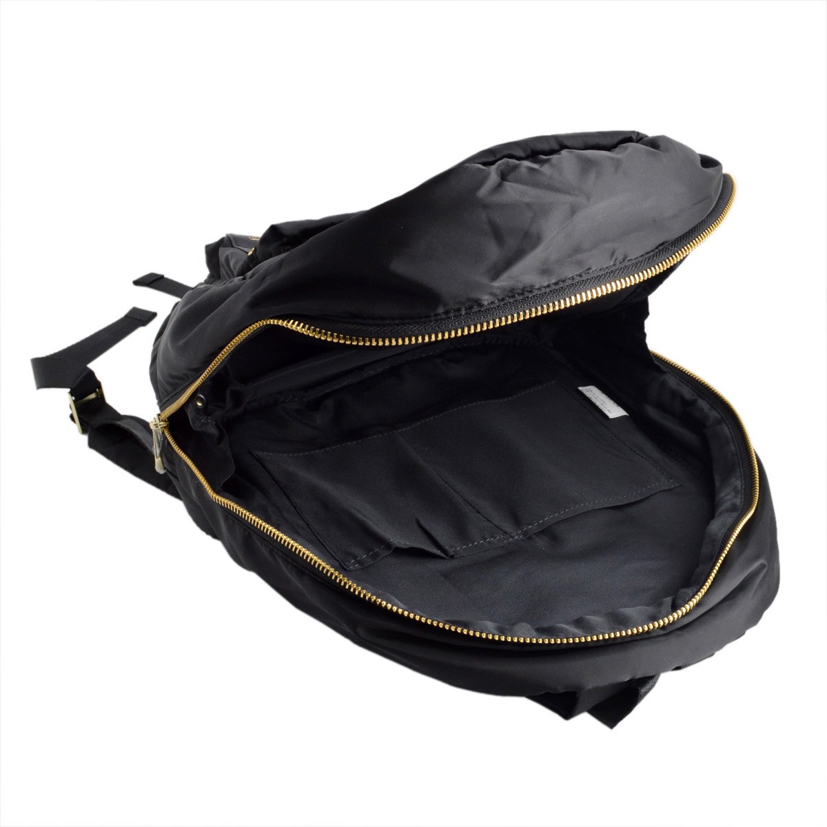 レガートラルゴ Legato Largo  LH-B1027-BK 高密度ナイロン×ダイバー素材 ゴールドメタルZIP ミニ リュックサック バックパック 【通勤通学】【正規品】