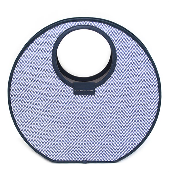 マークバイマークジェイコブス Isle de Sea Tote アイル ドゥ シー 丸型 かごトートバッグ ブルージグザグマルチ ≪2014SS≫ M0003078 81830 Blue Zig Zag Multi