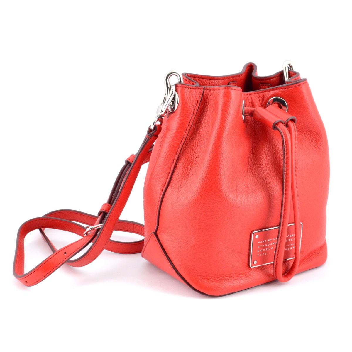 マークバイマークジェイコブス MARC BY MARC JACOBS M0007214-612 Cambridge Red New Too Hot To Handle Drawstring 巾着ポシェット ミニショルダーバッグ クロスボディ ≪2015AW≫