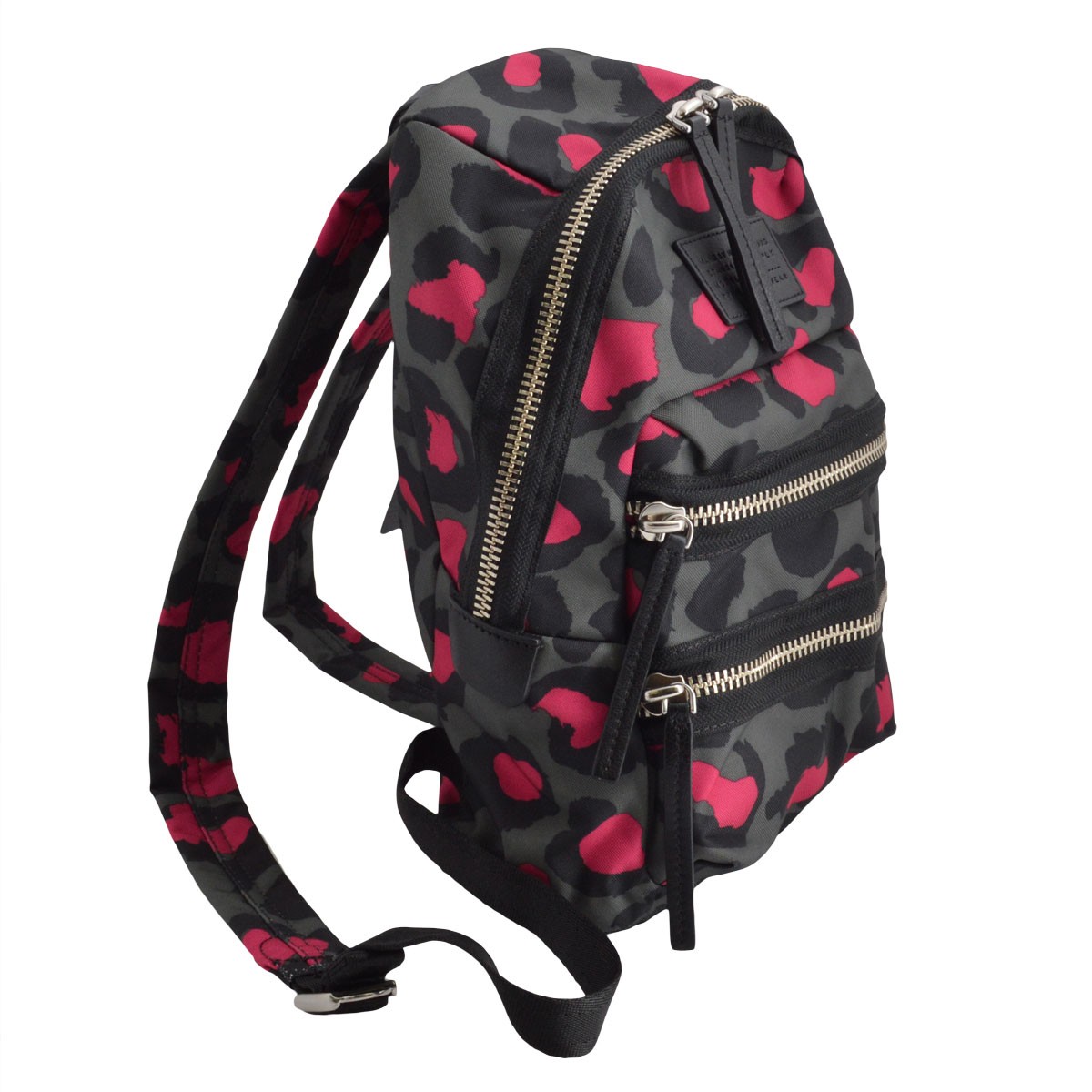 マークバイマークジェイコブス MARC BY MARC JACOBS M0007715 659 Raspberry Sorbet Multi Domo Arigato Printed Leopard Mini Packrat ドーモ アリガト レオパード柄  パックラット ナイロン ミニ バックパック リュックサック ≪2016SS≫