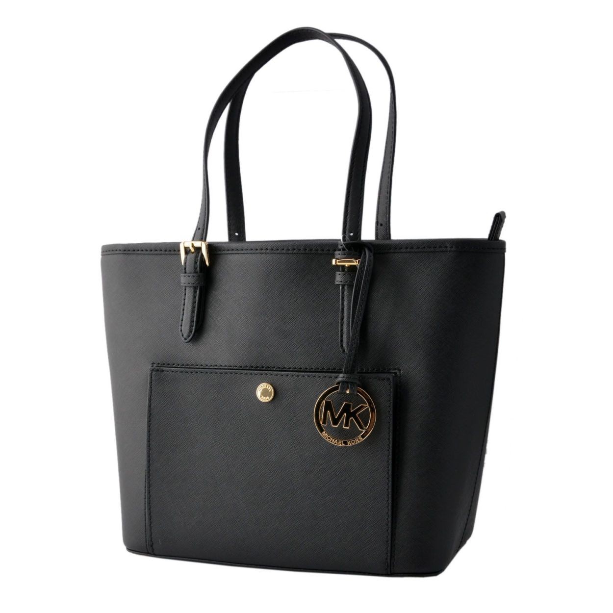 マイケルコース MICHAEL KORS 30S6GTTT2L Black  MKチャーム付 トートバッグ JET SET ITEM