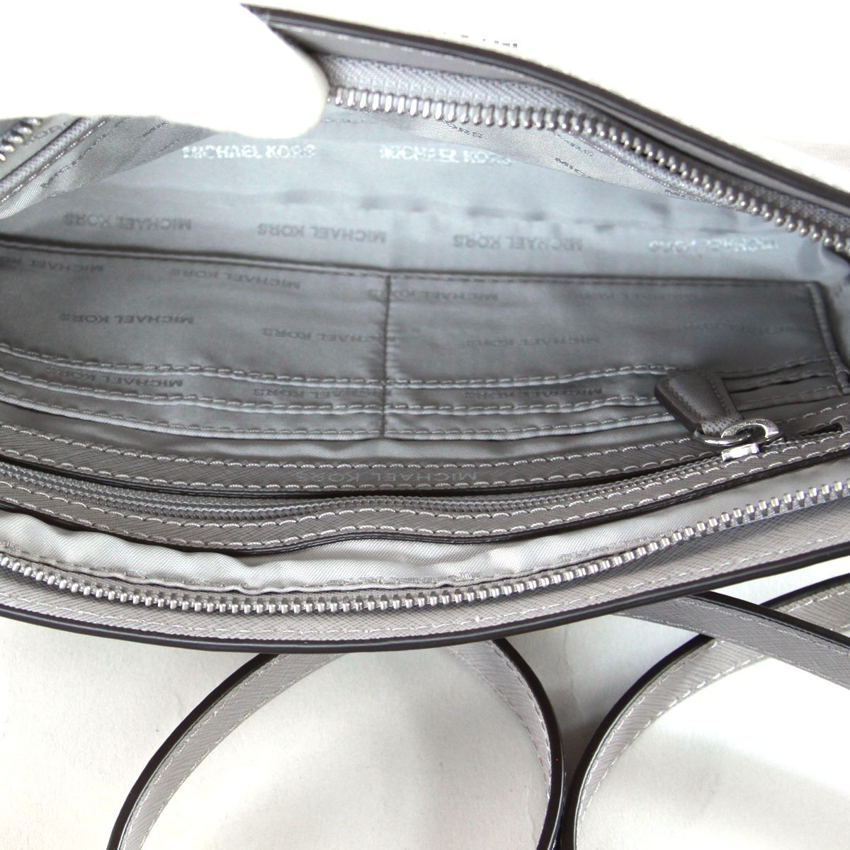 マイケルコース MICHAEL KORS 32F6STVC3L Pearl Grey ショルダーバック クラッチバッグ JET SET TRAVEL