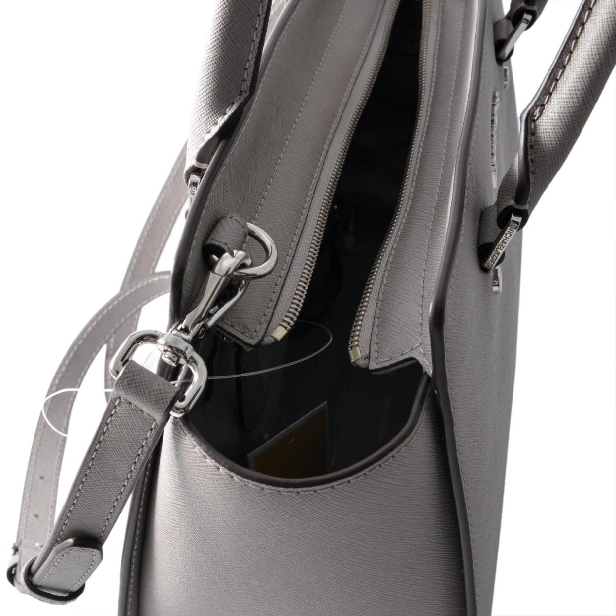 マイケルコース MICHAEL KORS 30T3SLMS2L PEARL GREY 2WAY ショルダー・ハンドバッグ ミディアム サッチェルバッグ SELMA