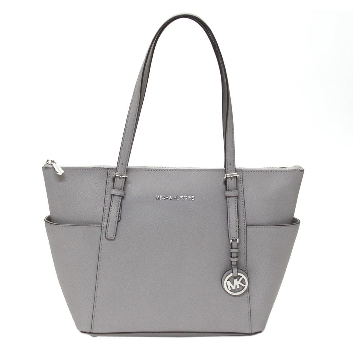 マイケルコース MICHAEL KORS 30F2STTT8L PEAL GREY MKチャーム付 ショルダー・トートバッグ A4サイズ対応 JET SET ITEM EW TZ TOTE