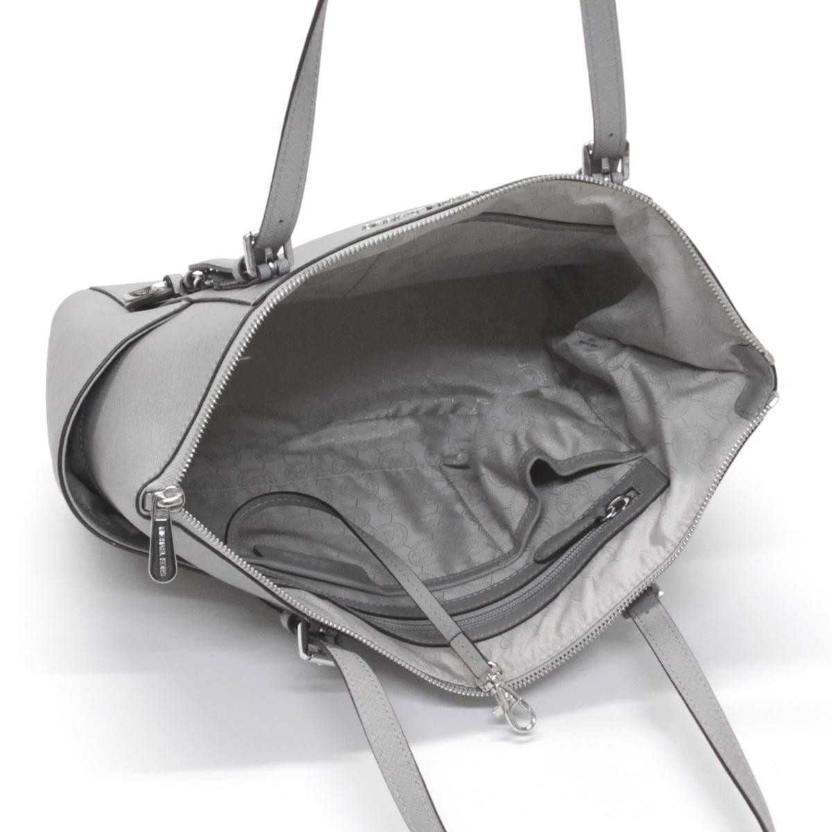 マイケルコース MICHAEL KORS 30F2STTT8L PEAL GREY MKチャーム付 ショルダー・トートバッグ A4サイズ対応 JET SET ITEM EW TZ TOTE