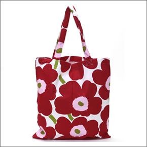 マリメッコ SILVER MEDAL BAG ウニッコ柄 ファブリック トートバッグ  エコバッグ 062420 001 unikko pink