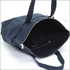 マリメッコ UUSI MINI MATKURI CANVAS BAG コットンキャンバス ショルダー・トートバッグ 040864 002 dark blue