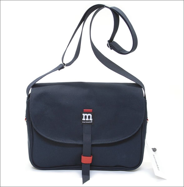 マリメッコ MAGNEETTILAUKKU CANVAS BAG コットンキャンバス ショルダーバッグ メッセンジャーバッグ 040954 002 dark blue