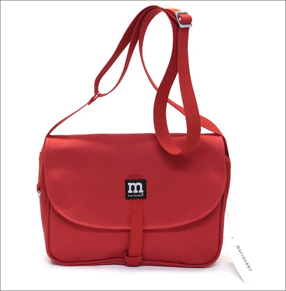 マリメッコ MAGNEETTILAUKKU CANVAS BAG コットンキャンバス ショルダーバッグ メッセンジャーバッグ 040954 003 red