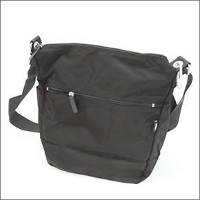 マリメッコ PAL 026991 999 black ナイロン ショルダーバッグ ナナメ掛け