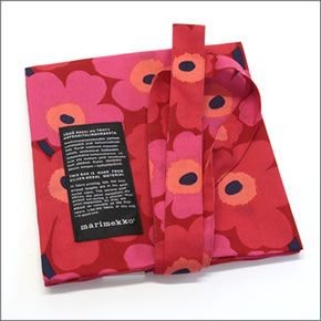 マリメッコ SILVER MEDAL BAG  062420 100 A MINI-UNIKKO ミニウニッコ柄 ファブリック トートバッグ  エコバッグ