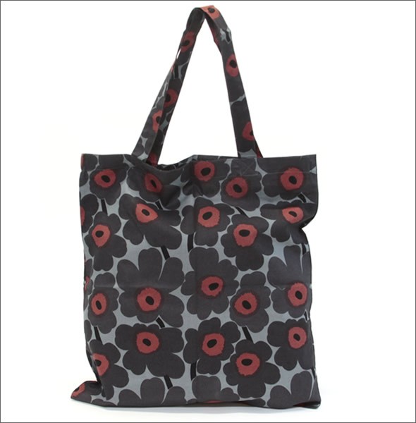 マリメッコ SILVER MEDAL BAG 062420 100 D MINI-UNIKKO ミニウニッコ柄 ファブリック トートバッグ  エコバッグ