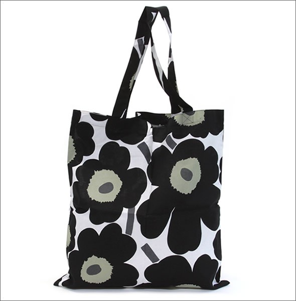 マリメッコ SILVER MEDAL BAG 062420 100 E PIENI UNIKKO ウニッコ柄 ファブリック トートバッグ  エコバッグ