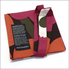 マリメッコ SILVER MEDAL BAG 062420 100 F UNIKKO ウニッコ柄 ファブリック トートバッグ  エコバッグ