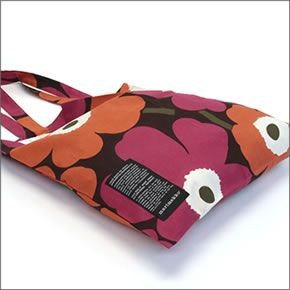 マリメッコ SILVER MEDAL BAG 062420 100 G PIENI UNIKKO ウニッコ柄 ファブリック トートバッグ  エコバッグ