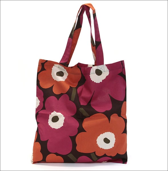 マリメッコ SILVER MEDAL BAG 062420 100 G PIENI UNIKKO ウニッコ柄 ファブリック トートバッグ  エコバッグ