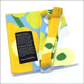 マリメッコ SILVER MEDAL BAG 062420 100 H PIENI UNIKKO ウニッコ柄 ファブリック トートバッグ  エコバッグ